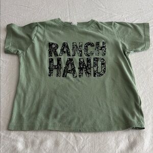 Girl Ranch Hand Green T-Shirt